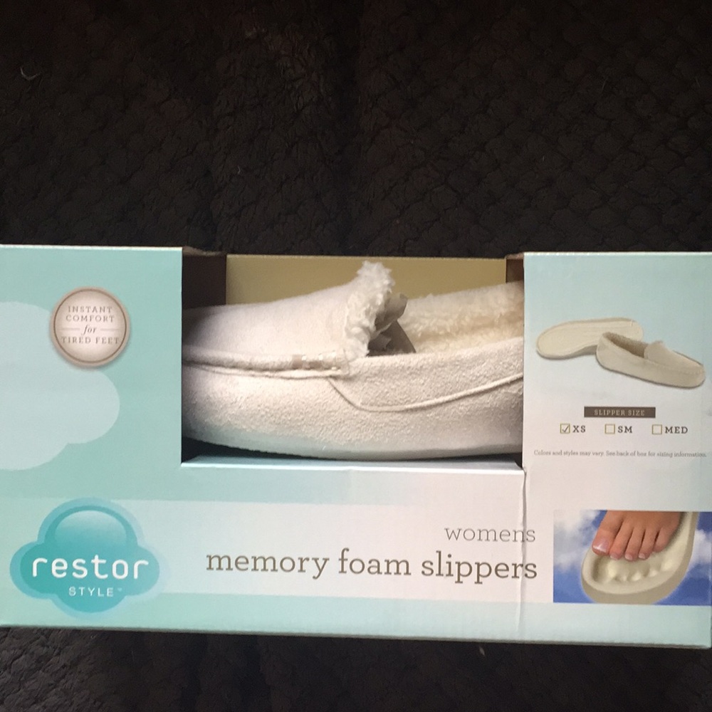 Restor women’s memory foam slippers XS